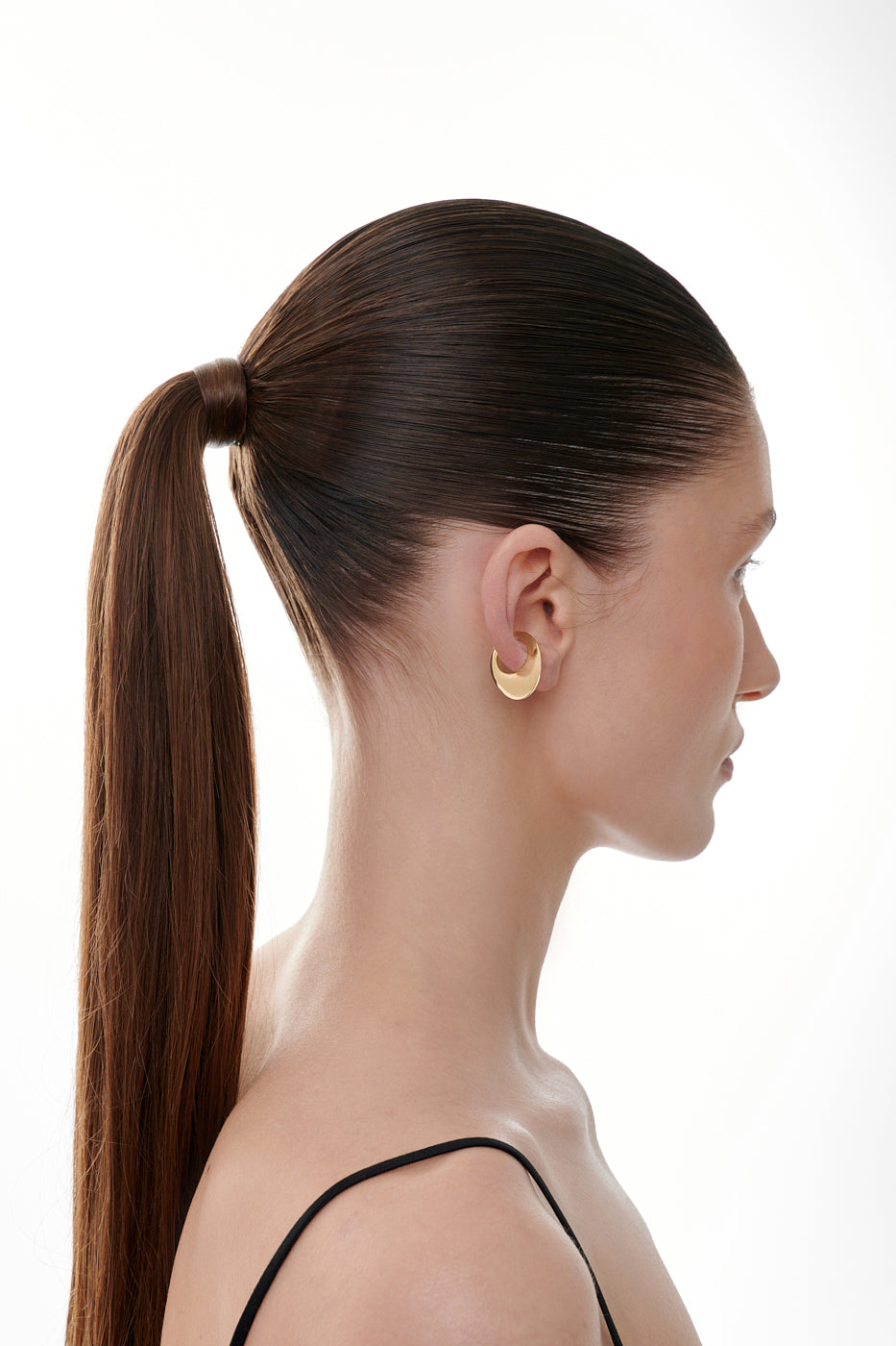 Egg ear cuff gold-plated mini