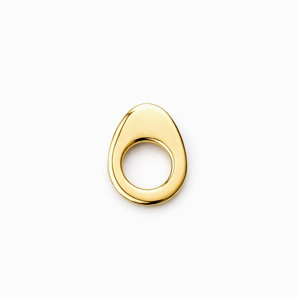 Egg ring gold-plated
